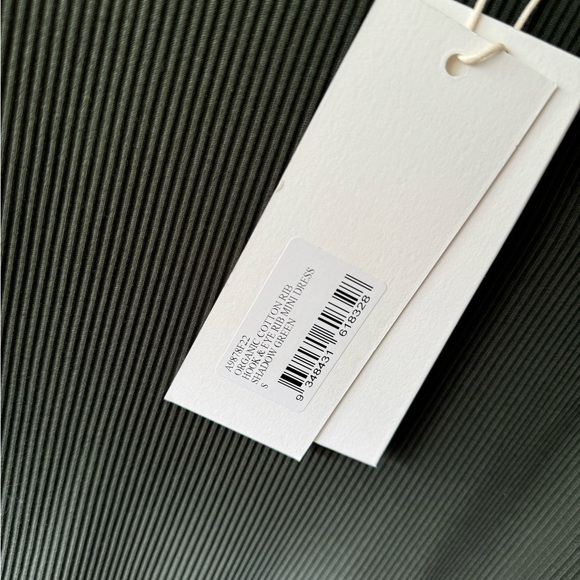 *SOLD* Dion Lee NWT Forest Green Hook & Eye Ribbed Dress in S - Picture 4 of 10